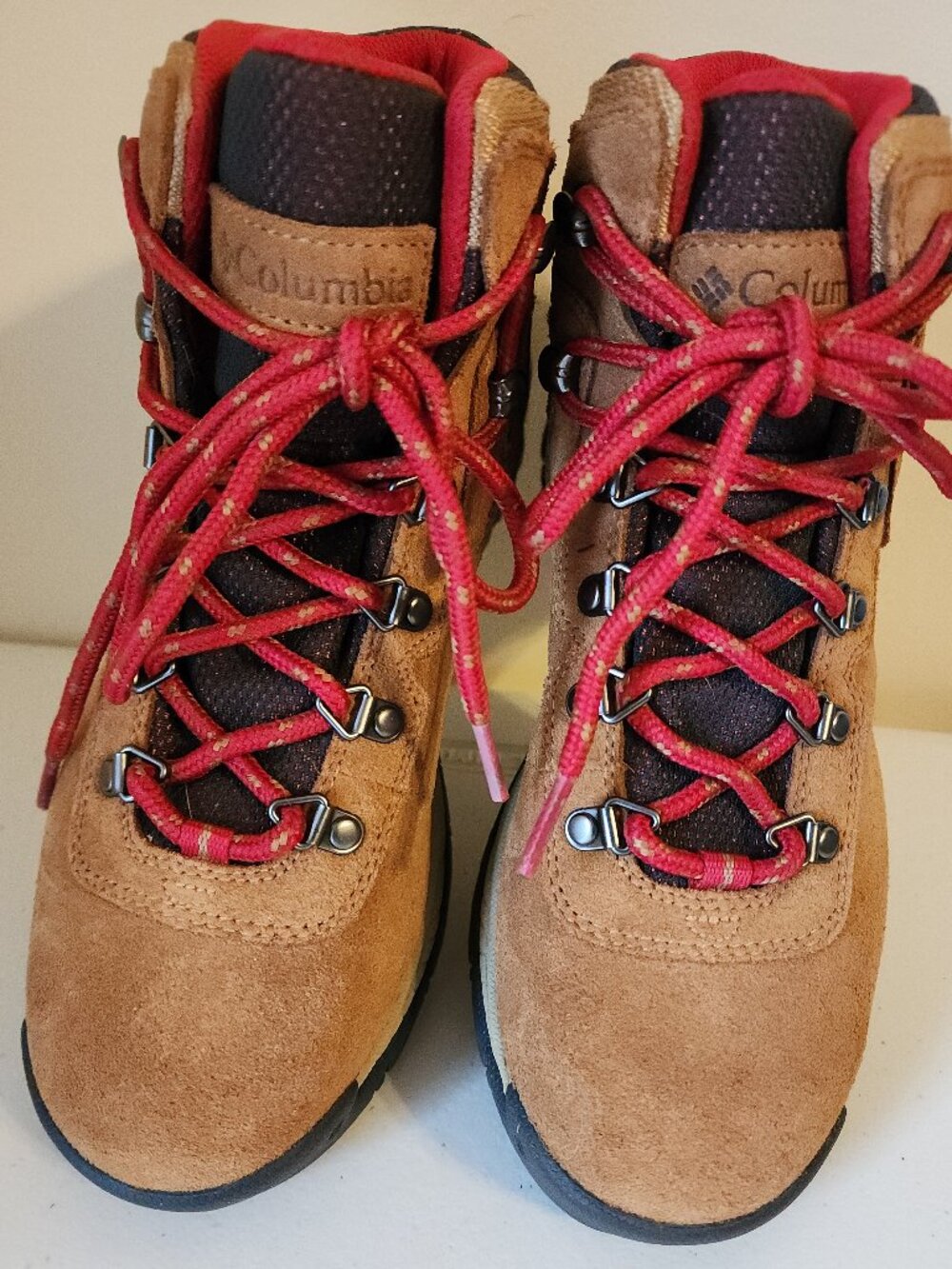 Columbia Women’s Newton Ridge Waterproof Amped Hiking Boot, Elk Mountain Red Sz8